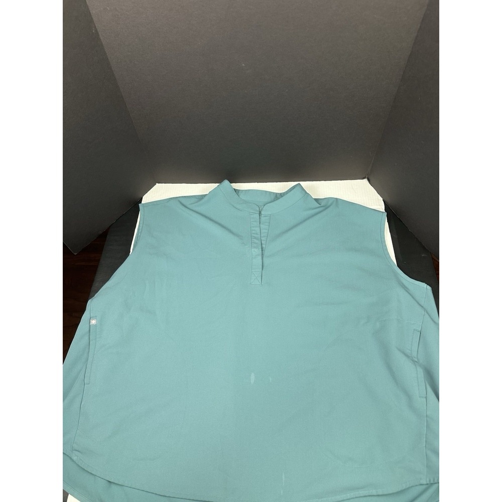 FIGS Rafaela Sleeveless Scrub Top Hydrogreen 6XL Technical Collection 1SW100001